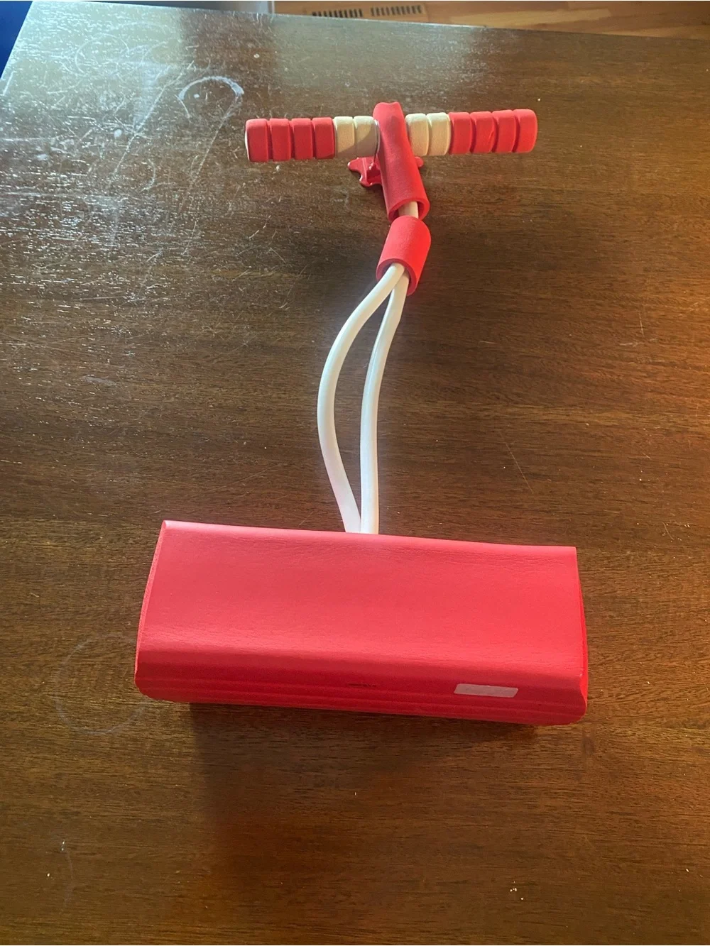 Flybar My First Durable Foam Pogo Jumper - Red Fire Truck Edition Lights Up EUC
